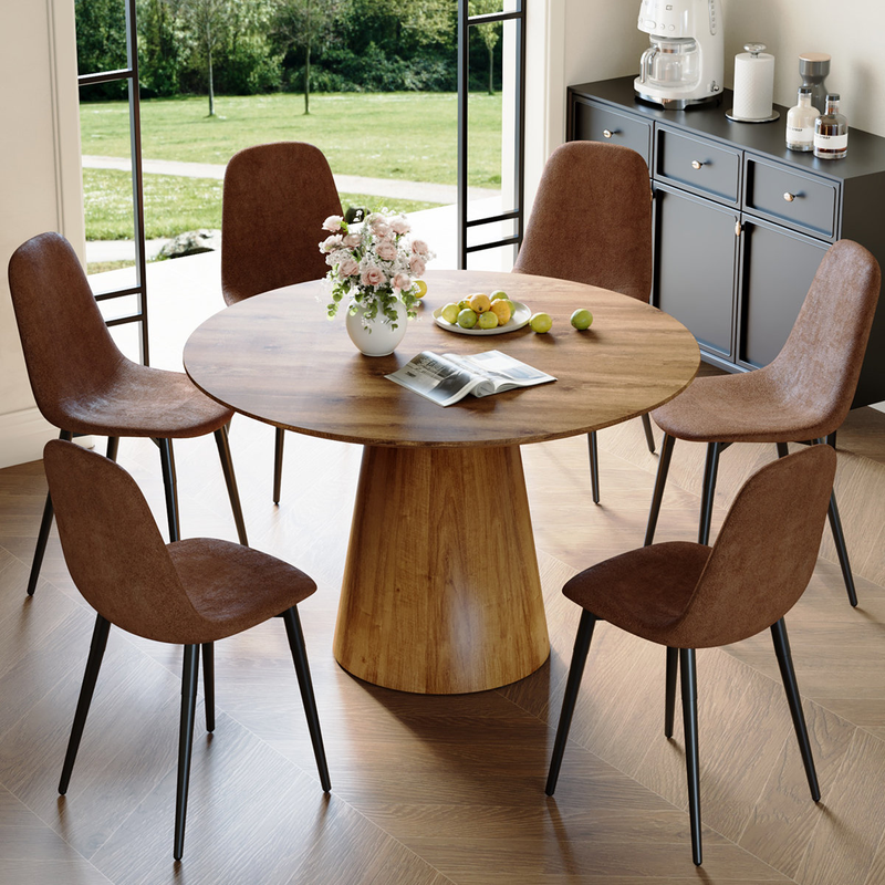 Hujsak 45'' Round Dining Set for 4