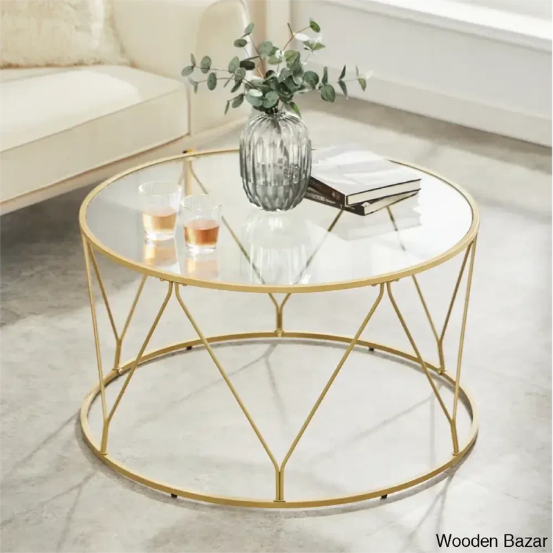 Doyntonc 33.1'' Gold Coffee and center Table