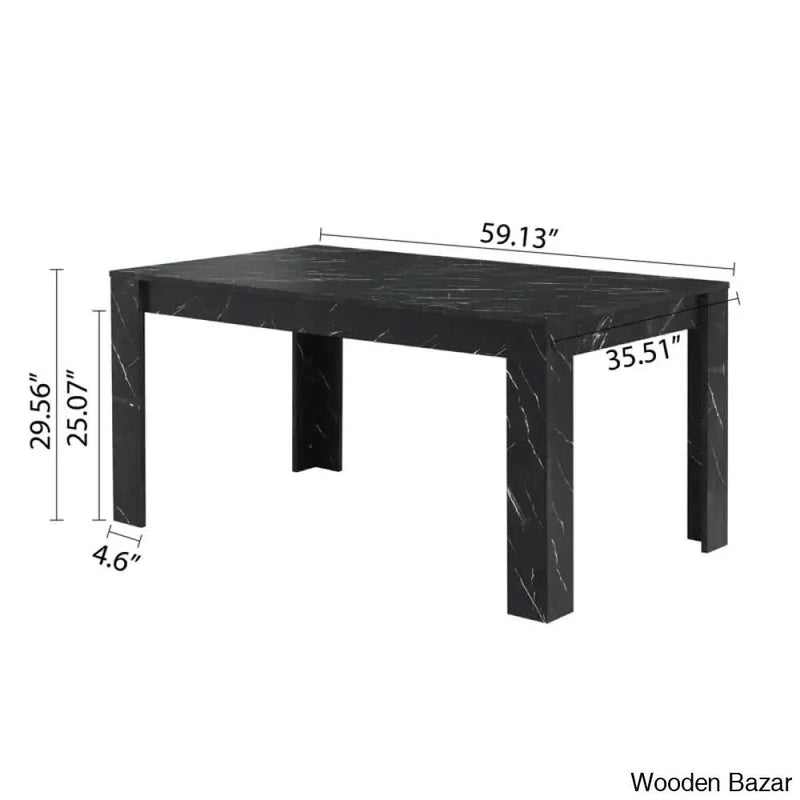 Eloska Modern 4 Seater Dining Table Set - Craft Decor