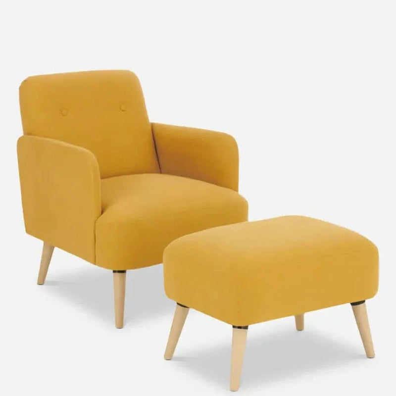 Elvie Arm Chair With Ottoman