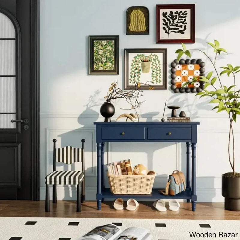 Emaria Console Table in teak wood