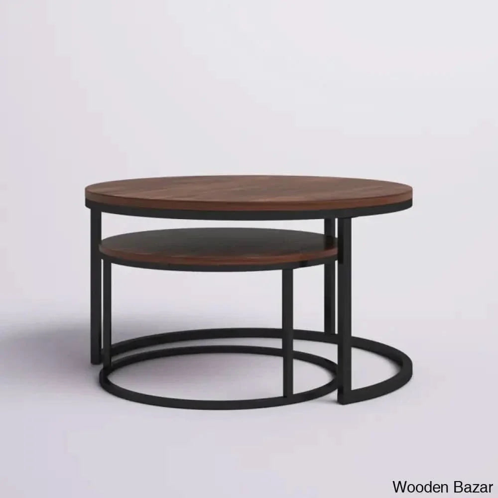 Emoryl Nesting Coffee And Center Table Retro Stripes