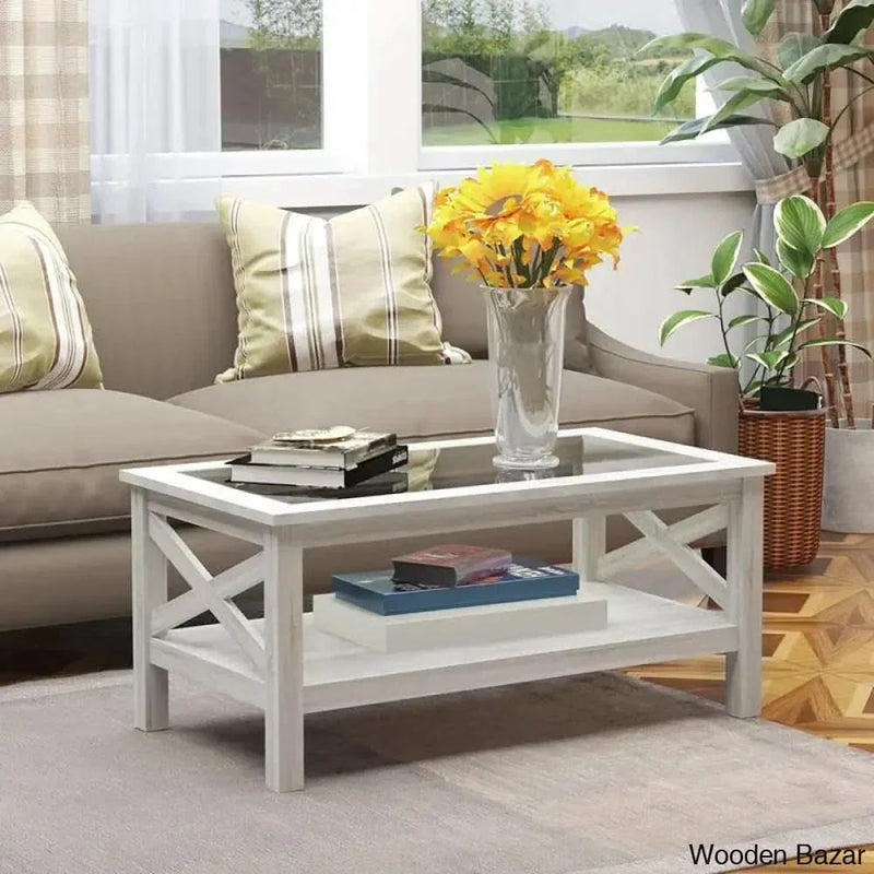 Espinetino Glass Top Coffee and center Table
