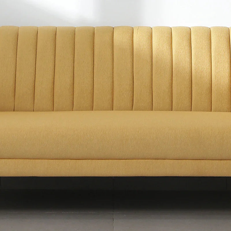 Luxurious Camel yellow fabric 3-seater Sofa The Ultimate Trendy Furniture For Stylish Living Spaces