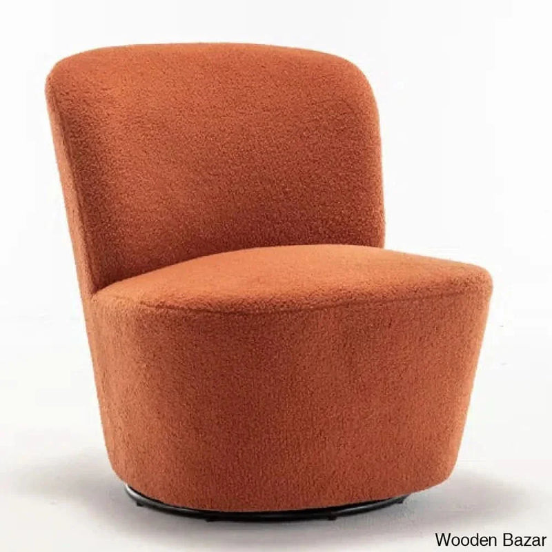 Fontinella Upholstered Swivel Barrel Chair (Set of 2) - Craft Decor