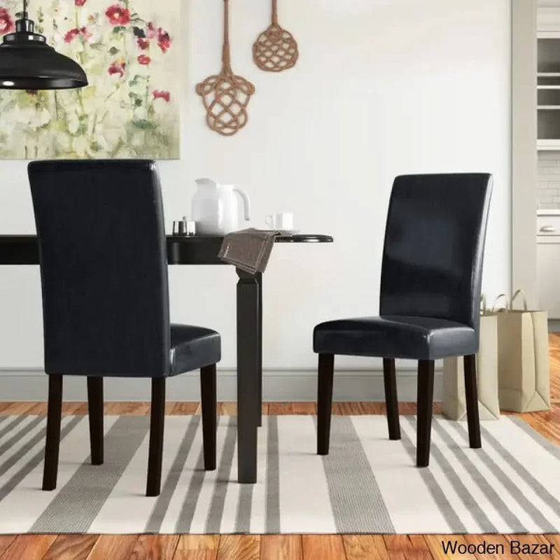 Giannini Solid Back Dining Chair (Set of 2) - Craft Decor