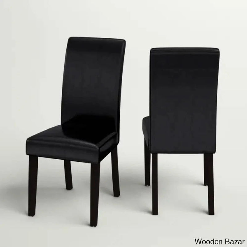Giannini Solid Back Dining Chair (Set of 2) - Craft Decor
