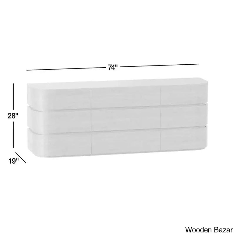 Gig 9 Chest of Drawers in solid wood for Functional Gracefulness