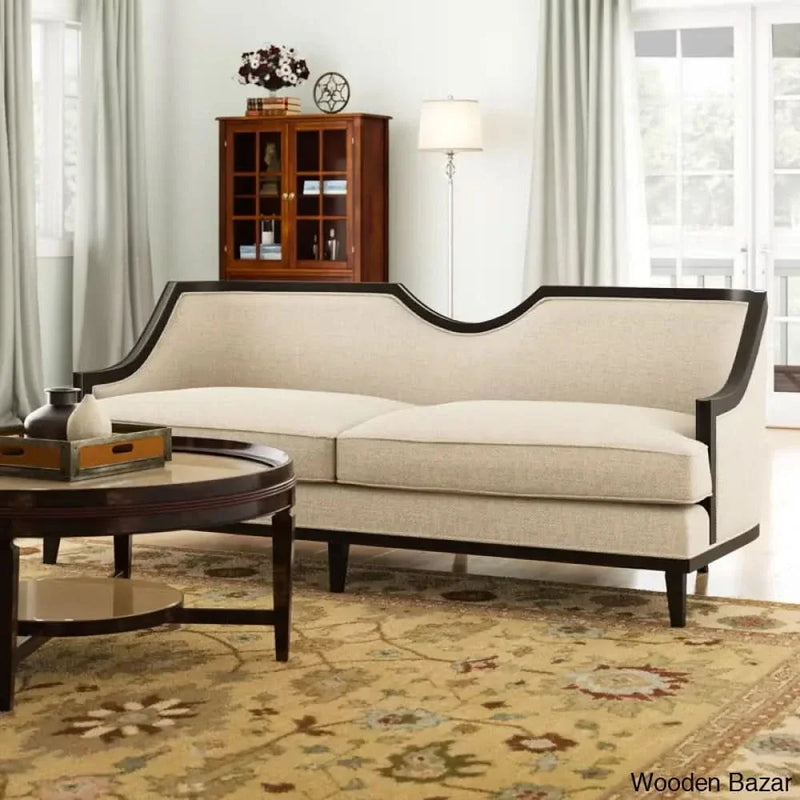 Hadden Sofa with Reversible Cushions - Wooden Bazar