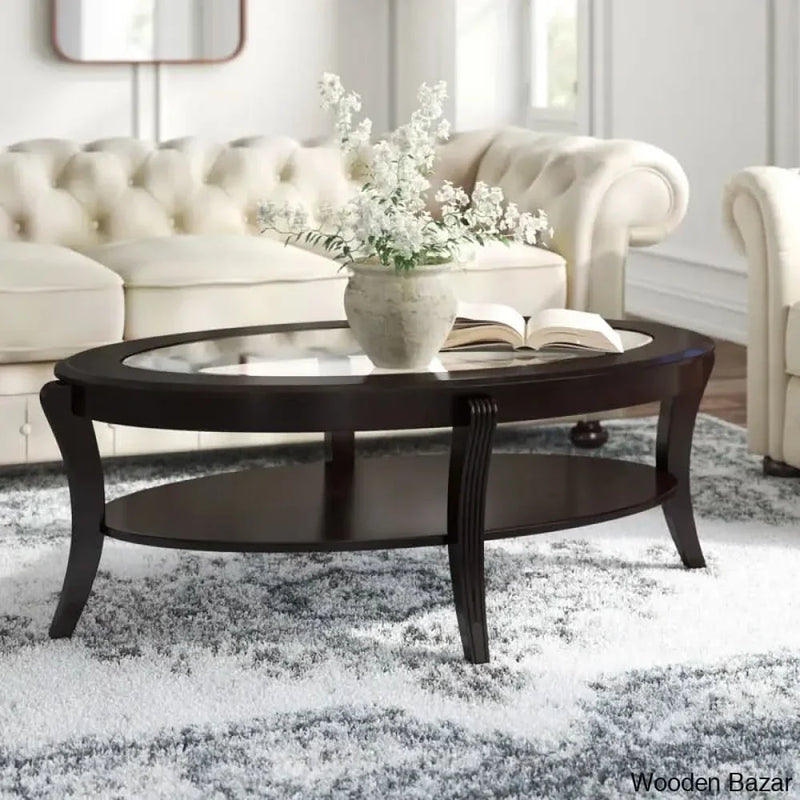 Hagans Glass Top Coffee and Center Table