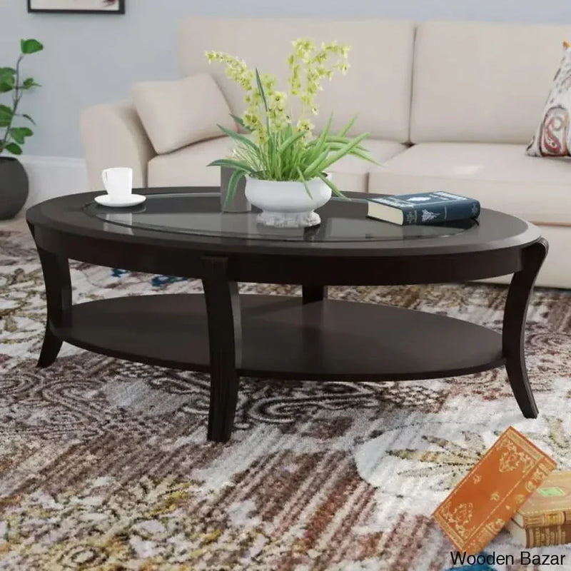 Hagans Glass Top Coffee and Center Table