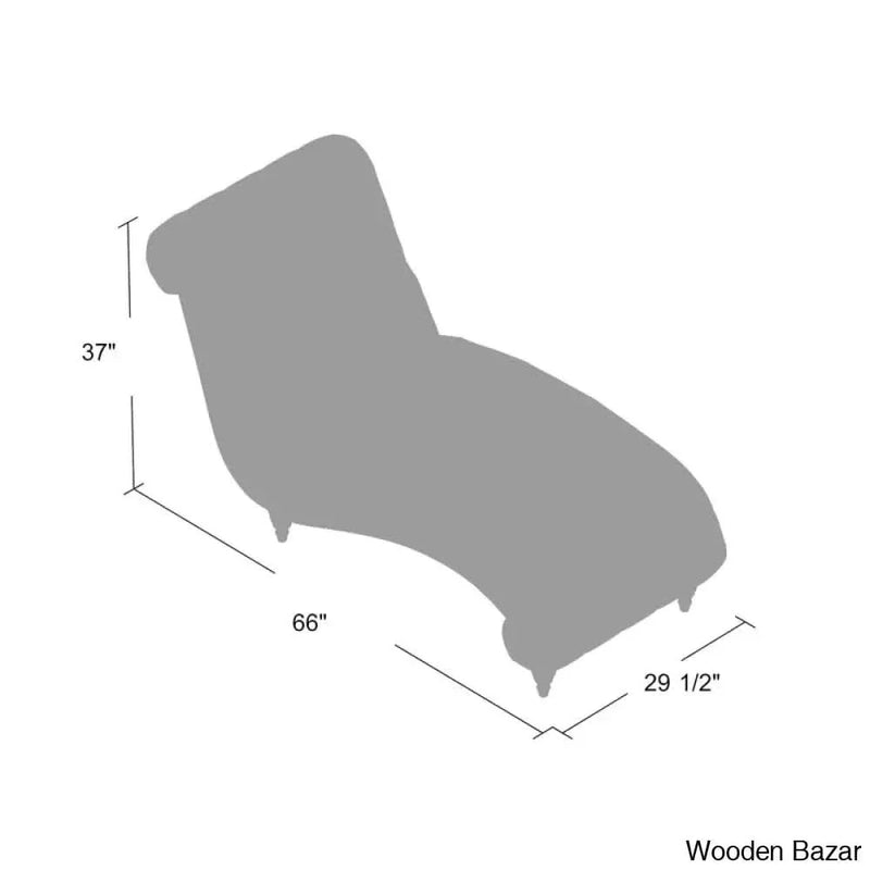 Haley Tufted Armless Chaise Lounge