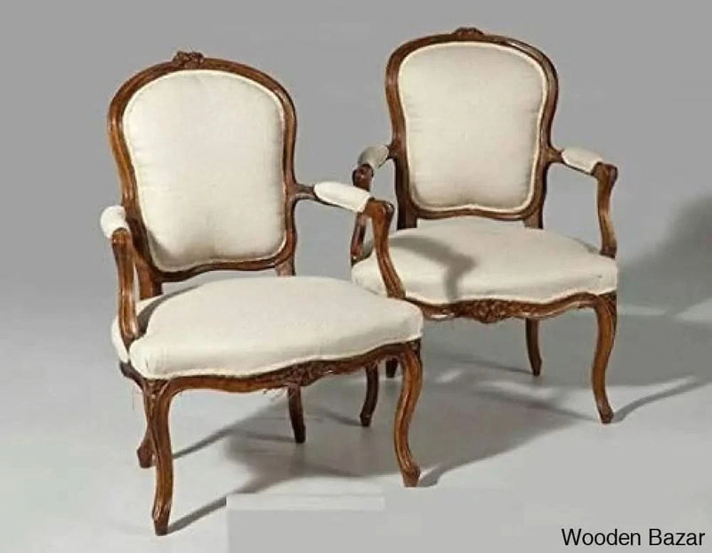 Handicraft Pure Sheesham Wooden Armrest Chair