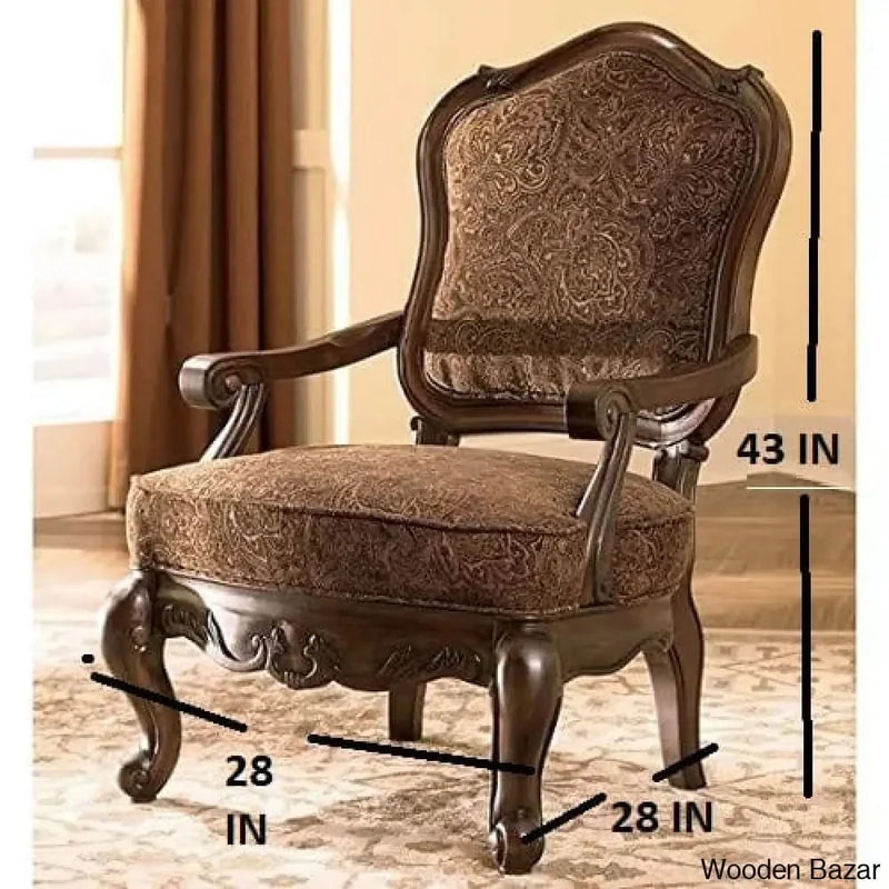 Handicrafts Wooden Hand Carved Royal Look Chair