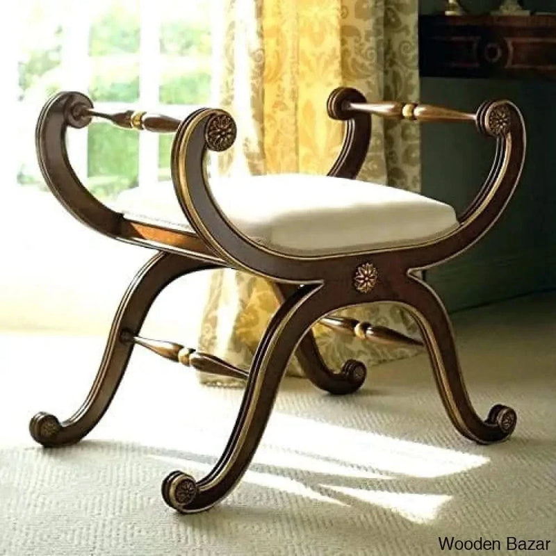 Handmade New Classic & Modern Look Wooden Chair Single Seater in Antique Colored