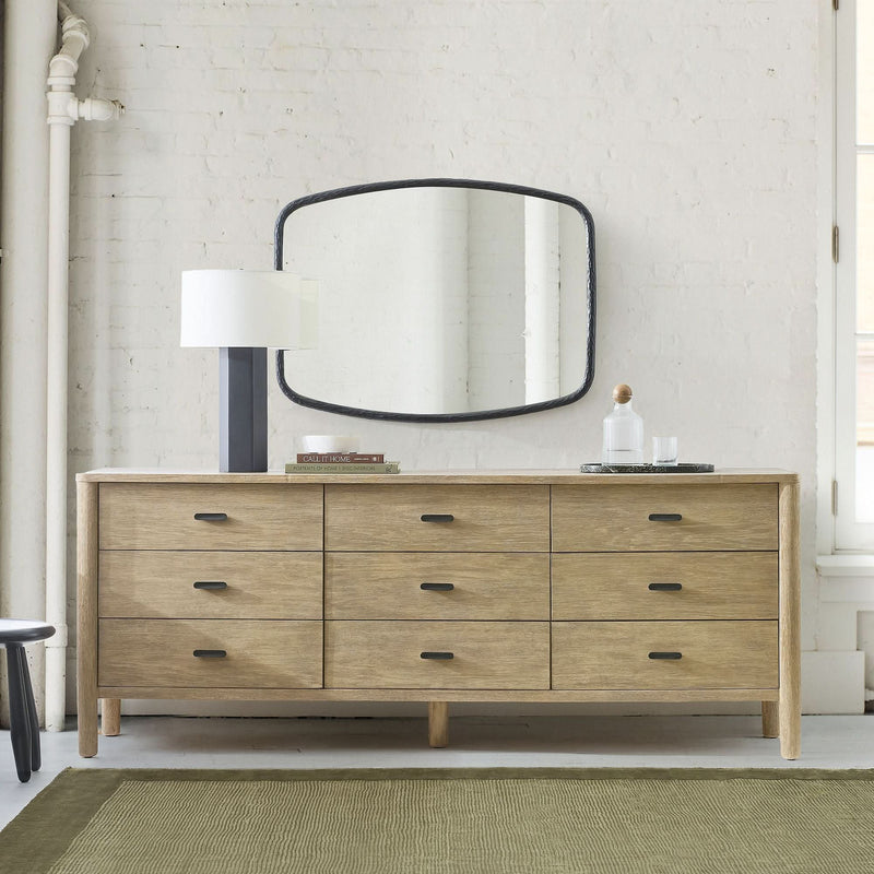 Iavect 9 Drawer Dresser in SOlid Wood - Craft Decor