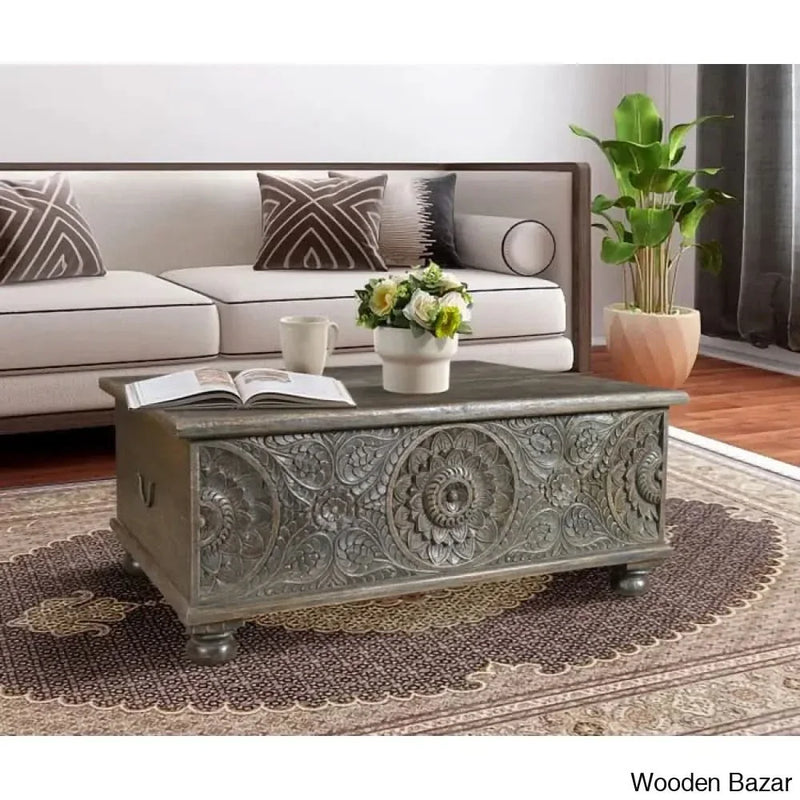 Harleen Solid Wood Coffee and center Table