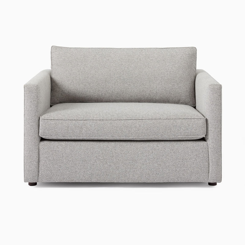 Haprix Oversized Chair and a Half in Soft Gray Upholstery - Craft Decor