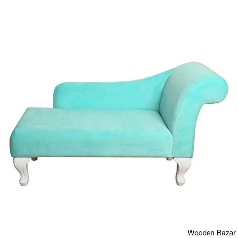 Craft Decor Youth Chaise Lounge, Teal Velvet