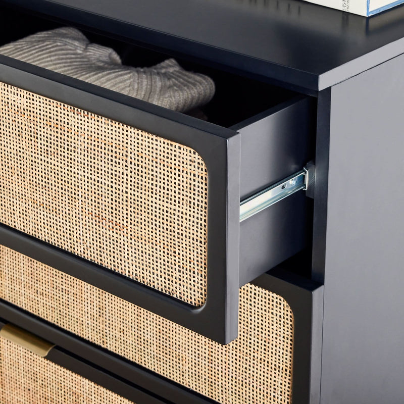 Unifersed Woven 5-Drawer Dresser - Craft Decor