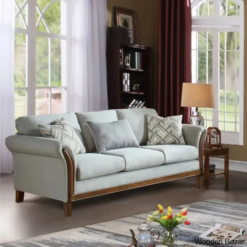 Idalla 84.5'' Upholstered Sofa - Wooden Bazar