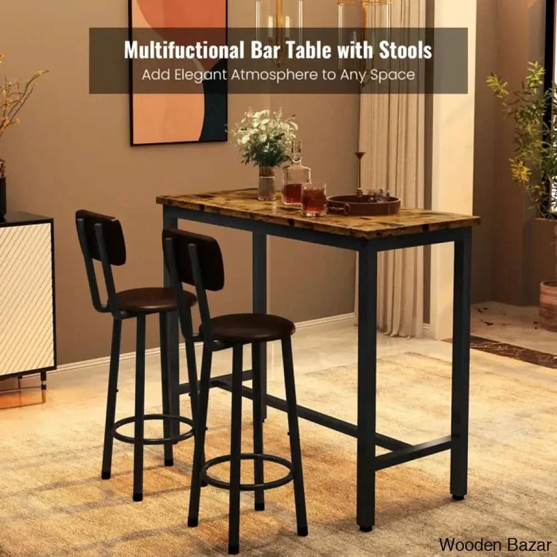 Jackol Best 2 Seater Dining Table ( set of 3 Piece ) | Wooden Furniture