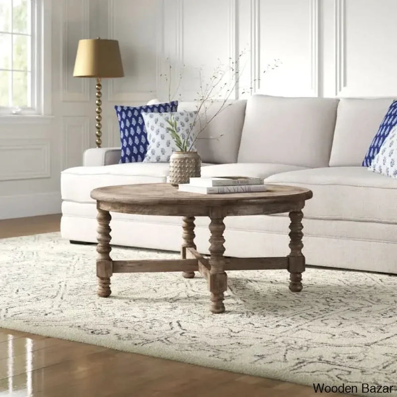 Jacob Solid Wood Coffee and Center Table