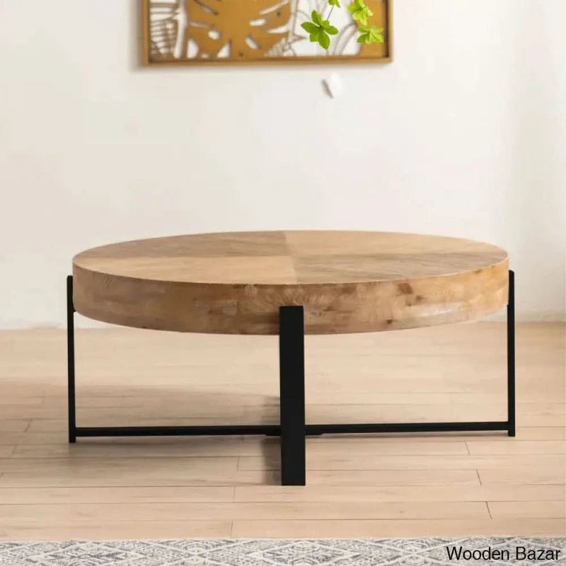 Jarrel Solid Wood Top Coffee Table and center table