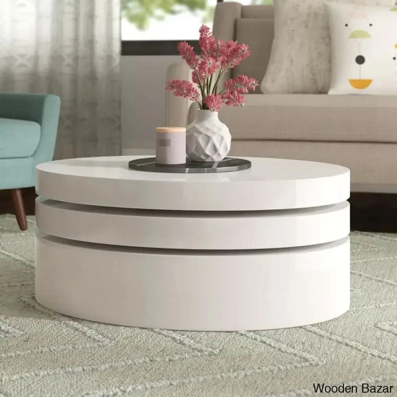 Jaydon Drum Coffee Table - Craft Decor