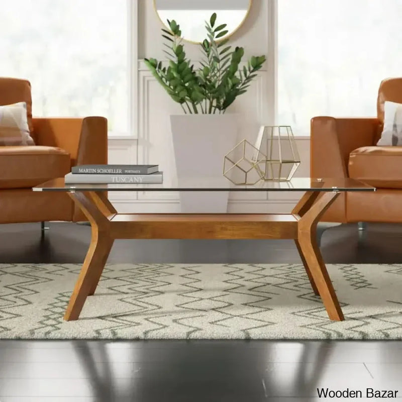 Jermariuos Glass Top Coffee and center Table