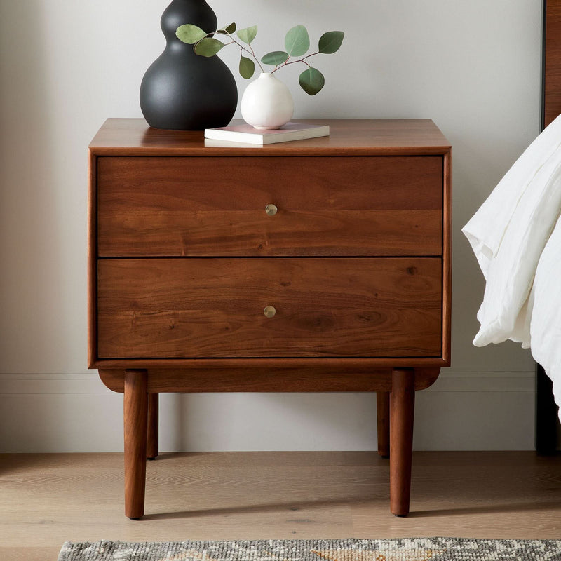 Keloin Solid Wood Nightstand - Craft Decor