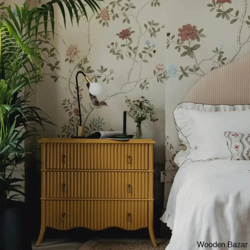 kordell Unique Design Stylish Solid Wood 3 Drawer Chest