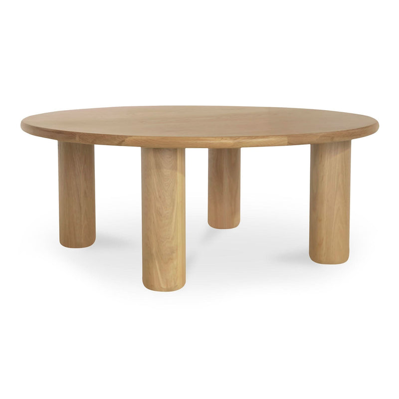 Rinnar Oak Round Coffee Table - Craft Decor