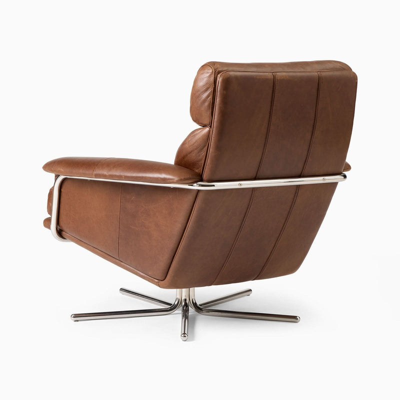 Penkar Leather Swivel Chair - Craft Decor