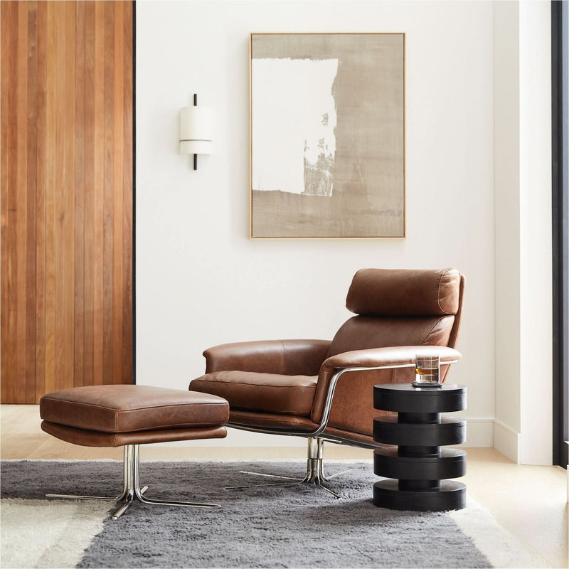 Penkar Leather Swivel Chair - Craft Decor