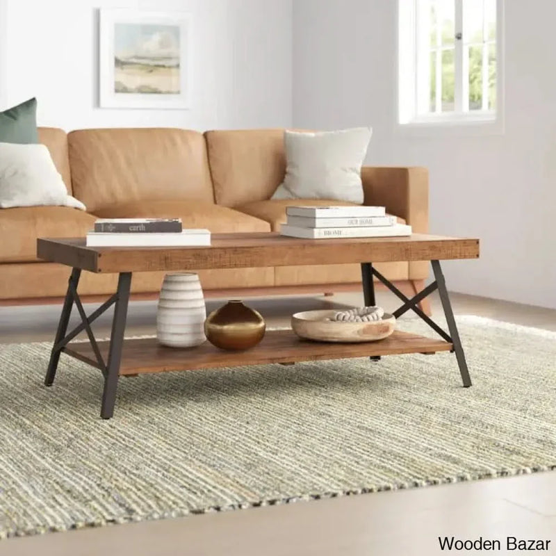 Lagunay Solid Wood Coffee and Center Table