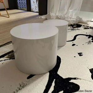 Leidingl Pedestal Nesting Coffee And Center Table White