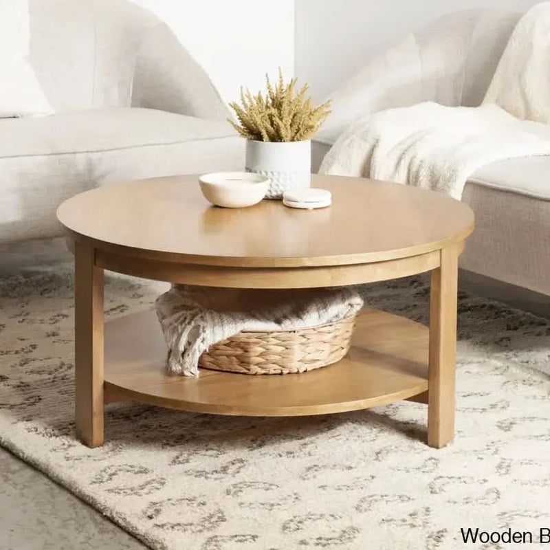 Leti Coffee Table In Pine Wood Natural