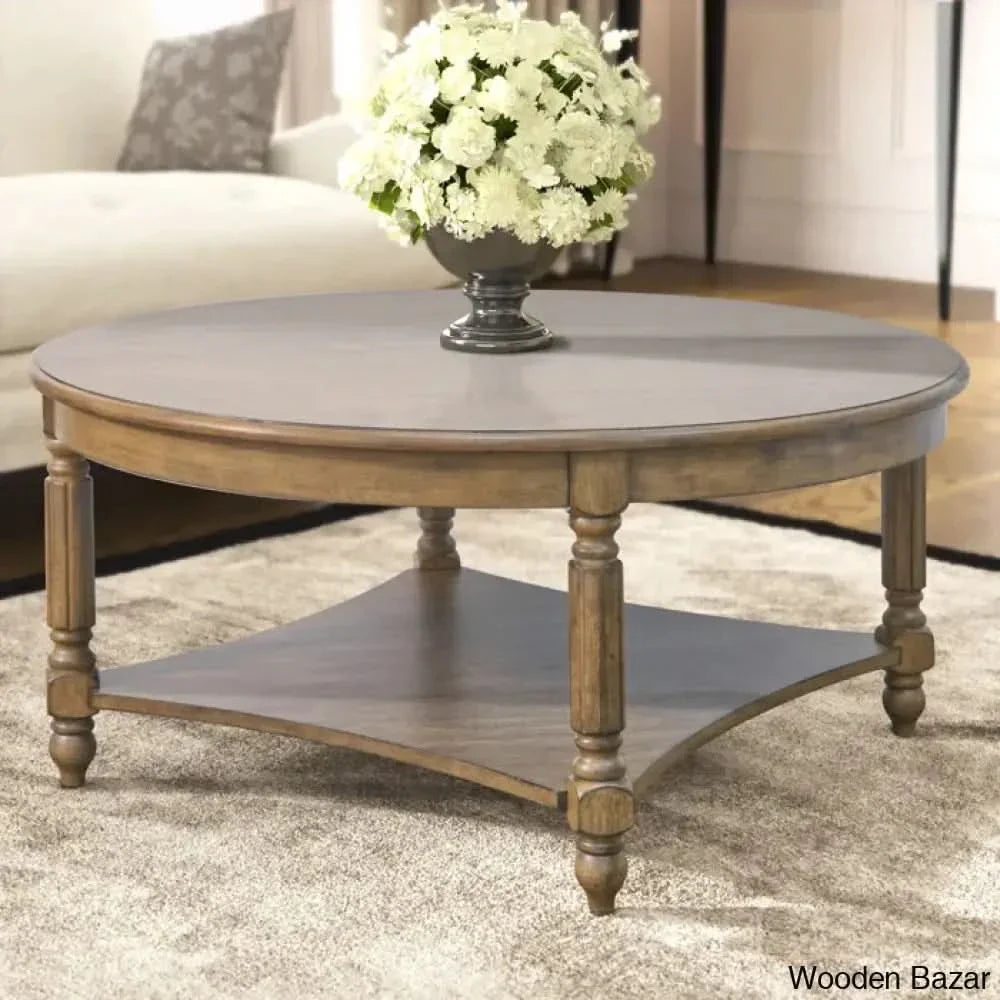 Locke Solid Wood Single Coffee And Center Table - Craft Decor Antique Oak
