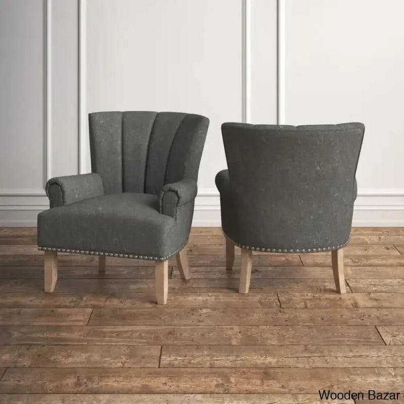 Lyric 29.25'' Wide Tufted Armchair (Set of 2)