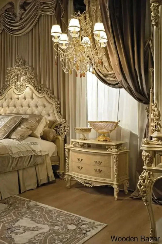 Magnificent Dura Bedroom Set in Classic Italian Style