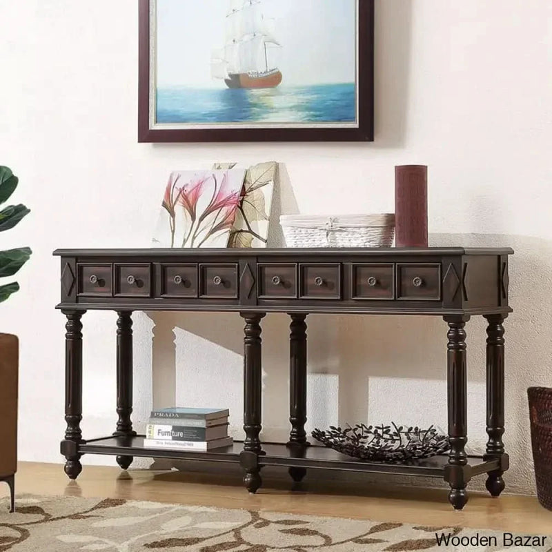 Malee Console Table in teak wood antique