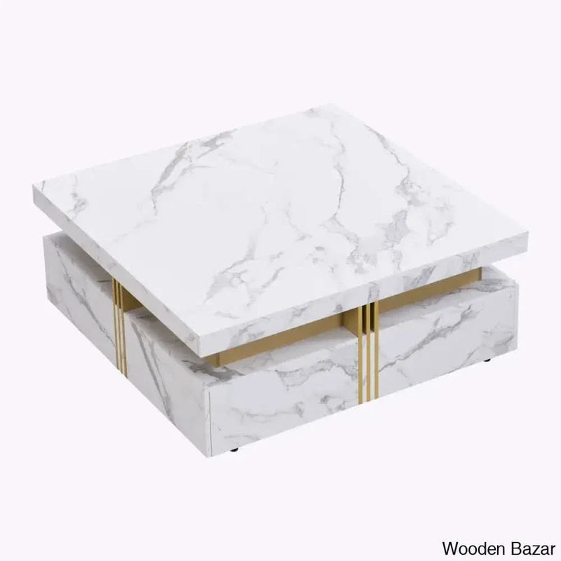 Maryann Square Storage Coffee Table With 4 Drawers Coffee and center table