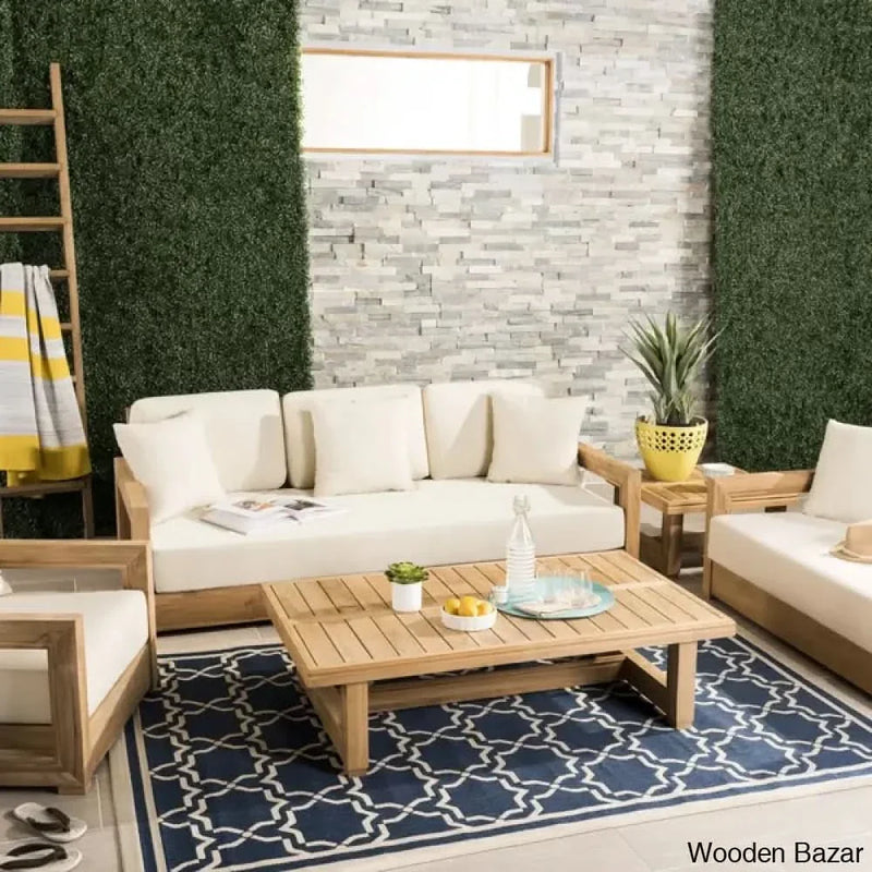 Melrose Teak 5 - Person Seating Group with Cushions