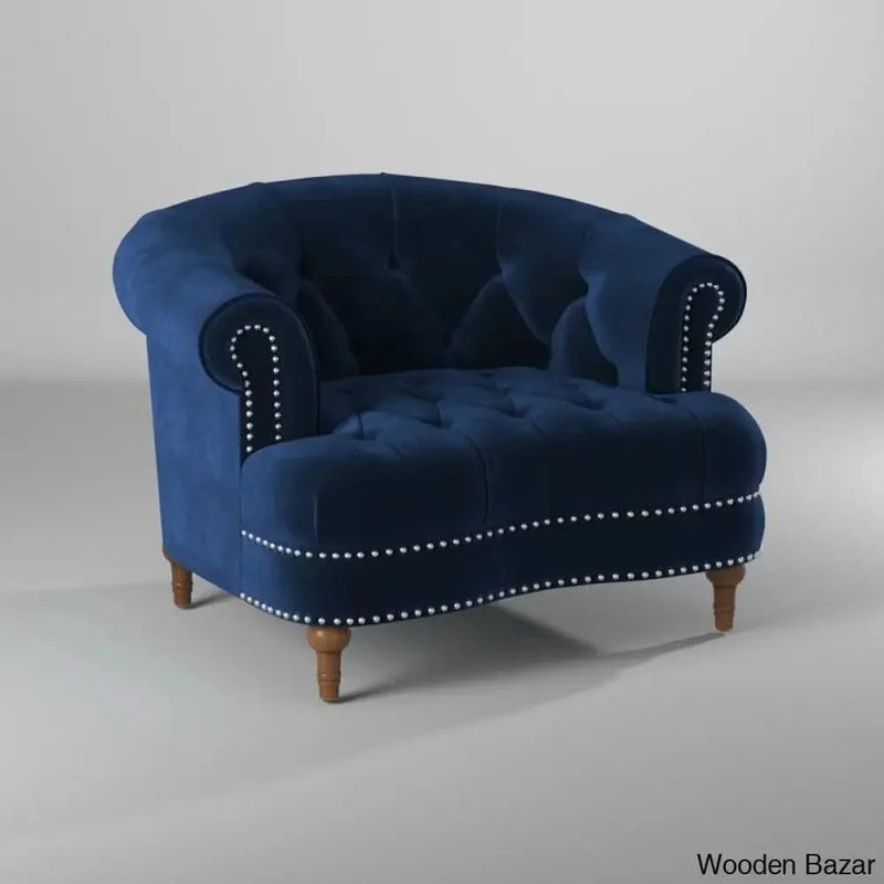 Mercer 42'' Wide Tufted Velvet Armchair