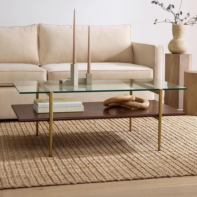 Nidulent Mid-Century Art Display Coffee Table - Craft Decor
