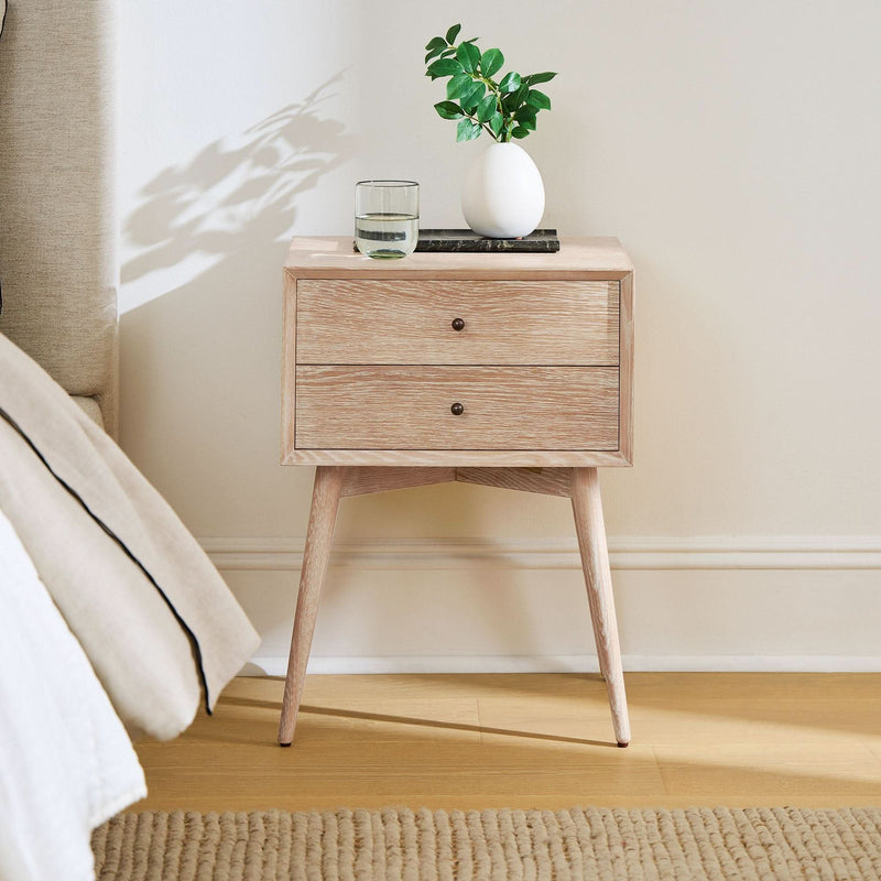 Reclier Mid-Century Closed Nightstand - Craft Decor