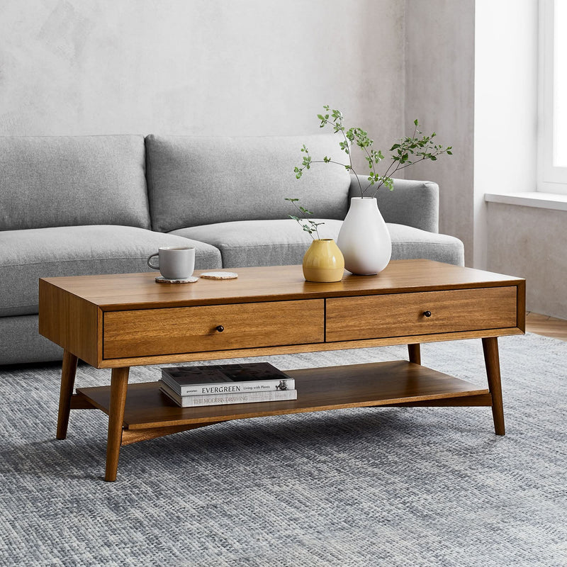 Mid-Century Storage Coffee Table - Craft Decor
