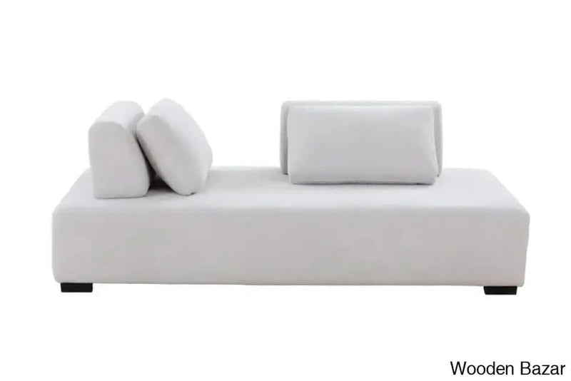 Minimalist Beige Modular Sofa & Daybed - Ideal for Living Room, Bedroom, and Guest Spaces