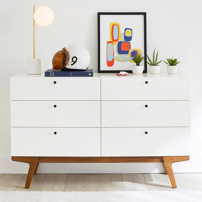 Modern 6-Drawer Dresser - Craft Decor